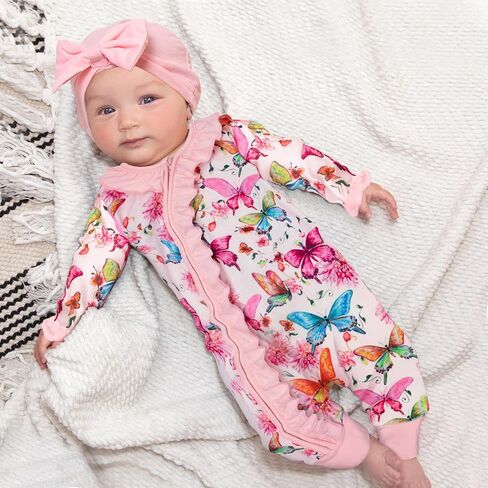 Preemie Newborn Baby Girl Romper 3-Piece Set in Kuwait