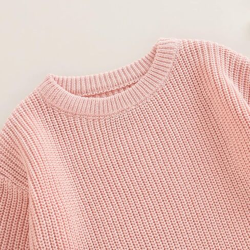 Merqwadd Baby Sweater Boy Girl Winter Clothes Knit Oversize Romper Warm Crewneck Long Sleeve Top Onesie for Toddlers … in Kuwait