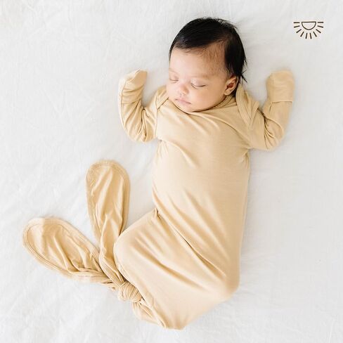 فستان أطفال معقود طويل جدًا من Wallaby Kids، سرير أطفال حديثي الولادة من الخيزران فائق النعومة للفتيات والصبية in Kuwait