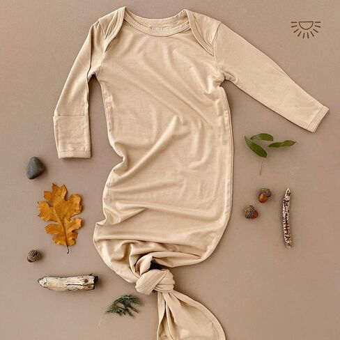 فستان أطفال معقود طويل جدًا من Wallaby Kids، سرير أطفال حديثي الولادة من الخيزران فائق النعومة للفتيات والصبية in Kuwait