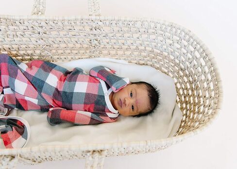 Copper Pearl Baby Gown - Knotted Newborn Sleepers for Baby Boy and Girl, Soft Stretchy Long Sleeve Infant Gowns with Bottom Tie and Hand Mittens, Perfect Hospital Coming Home Outfit (Fawn) in Kuwait