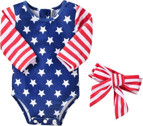 Aalizzwell Baby Girls One Piece Long Sleeve Swimsuit in Saudi Arabia