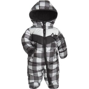 Volcom Baby Boys’ Snowsuit – Hooded Fleece Lined Warm Winter Jumpsuit – Zip Snow Pram for Newborns and Infants (3-24M)