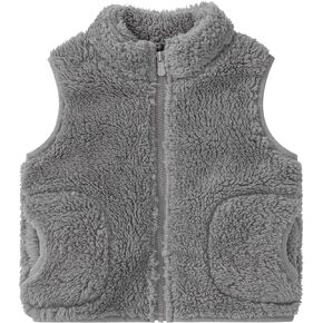 سترة bonbonPomme للأطفال الصغار من الأولاد والبنات من الصوف المخملي بدون أكمام، سترة دافئة in Kuwait