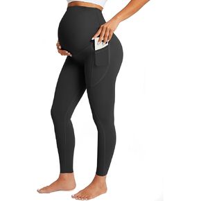 BONVIGOR Maternity Leggings Over The Belly Pregnancy Leggings with Pockets Workout Activewear Yoga Pants