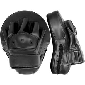Valleycomfy Boxing Curved Focus Punching Mitts- Leatherette Training Hand Pads