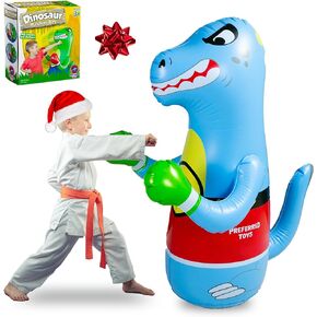PREFERRED TOYS - Inflatable Punching Bag for Kids - Bop Bag Inflatable Punching Toy - Inflatable Dinosaur with Instant Bounce Back Movement - Bottom Space Can Use Both Sand and Water (47" Height)