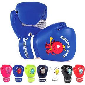 SAEEPABUL ترقية قفازات الملاكمة للأطفال للأولاد والبنات من عمر 3-8 سنوات، قفازات ملاكمة للأطفال الصغار لتدريب الأطفال، قفازات ملاكمة للأطفال لحقيبة اللكم، كيك بوكسينغ، الملاكمة التايلاندية، فنون القتال المختلطة in Kuwait