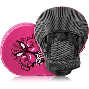 Boxing Mitts and Pads for Kids, Boxing Curved Focus Punching Mitts Kickboxing, Karate, Muay Thai Kick, Sparring, Dojo, Martial Arts Punch Mitts Training Hand Target Pads for Age 3-12 Years (Pink) in Kuwait