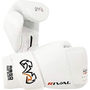 RIVAL Boxing RB50 Intelli-Shock Compact Bag Gloves, Hook and Loop Closure - Soft Inner Lining, Multi-Layered Foam Padding