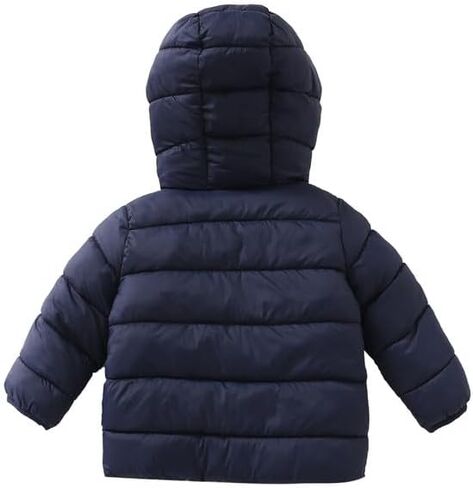 GLASH Kids Baby Boys and Girls Unisex Reversible Medium Weight Puffer Jacket Winter Hooded Coat in Kuwait
