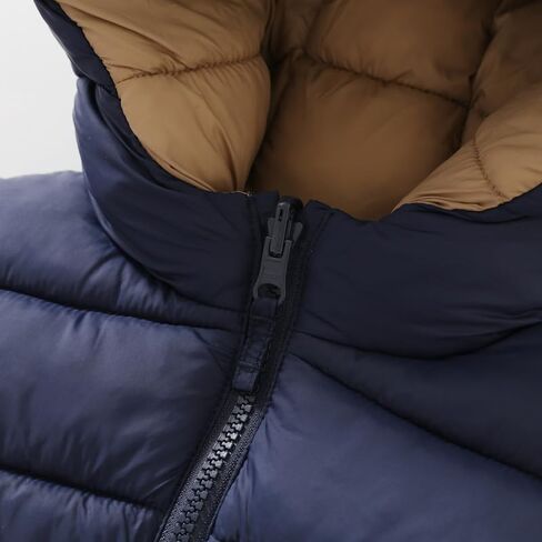 GLASH Kids Baby Boys and Girls Unisex Reversible Medium Weight Puffer Jacket Winter Hooded Coat in Kuwait