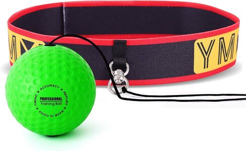 مجموعة كرات YMX BOXING Ultimate Reflex - 4 كرات رد فعل منعكس بالإضافة إلى 2 عصابة رأس قابلة للتعديل، رائعة للانعكاس والتوقيت والدقة والتركيز والتدريب على التنسيق بين اليد والعين للملاكمة وفنون القتال المختلطة وكراف ميجا in Kuwait