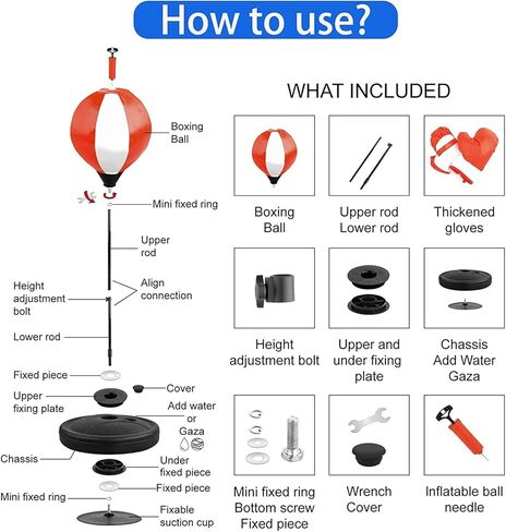 ييباي كيس ملاكمة للاطفال من سن 4 و5 و6 و7 و8 سنوات، يتضمن قفازات ملاكمة وحامل، مجموعة اكياس ملاكمة بارتفاع قابل للتعديل، هدية مثالية للكريسماس واعياد الميلاد in Kuwait
