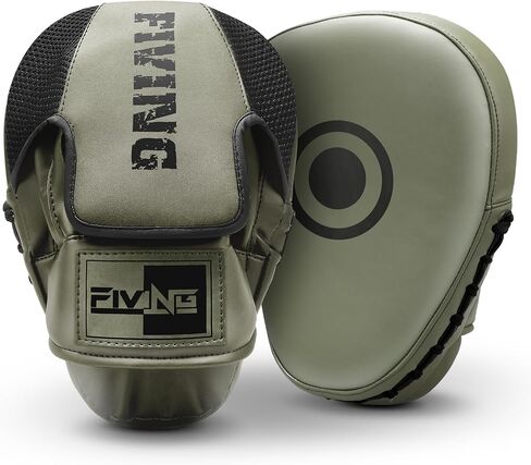 Boxing Pads for Men, Women, & Kids, Leather Focus Mitts for Martial Arts, Boxing Training, Curved Punch Mitts for Karate, Kickboxing,Muay Thai, Taekwondo in Kuwait