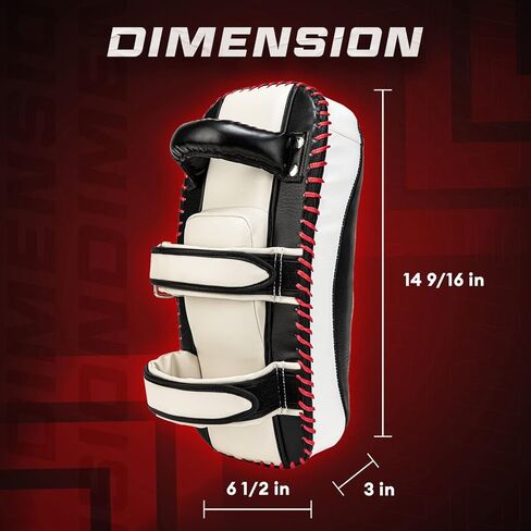 Yes4All Boxing Strike وسادة تايلاندية منحنية MMA Strike Kick Shield، تدريب حشوة إضافية للسجال من أجل الكيك بوكسينغ والدفاع عن النفس - تباع في أزواج in Kuwait
