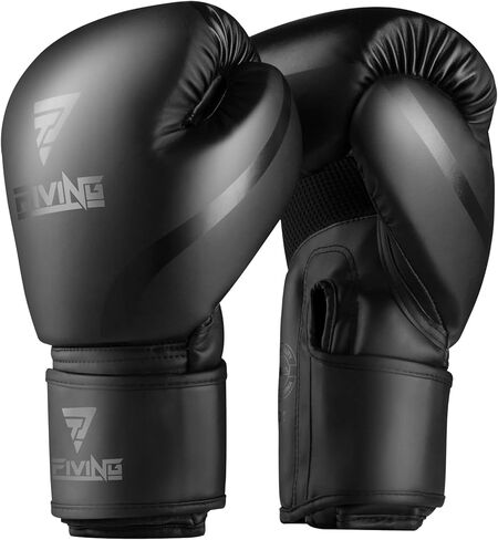 Boxing Gloves Men & Women, Pro Training Sparring, PU Leather MMA Kickboxing, Adult Heavy Punching Bag Gloves Mitts Focus Pad Workout, Ventilated Palm, 8 10 12 oz in Kuwait
