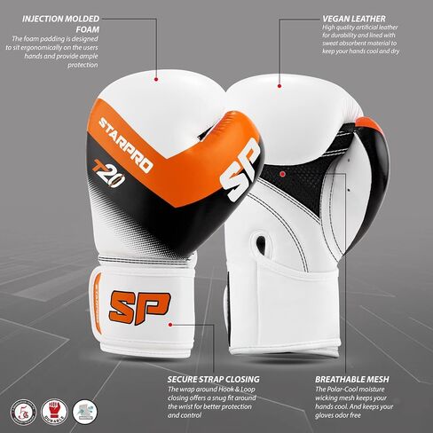 قفازات ملاكمة Starpro T20 للأطفال مع السلامة والراحة والأناقة للأبطال الصغار - مقاسات وألوان متعددة للفتيات والفتيان in Kuwait