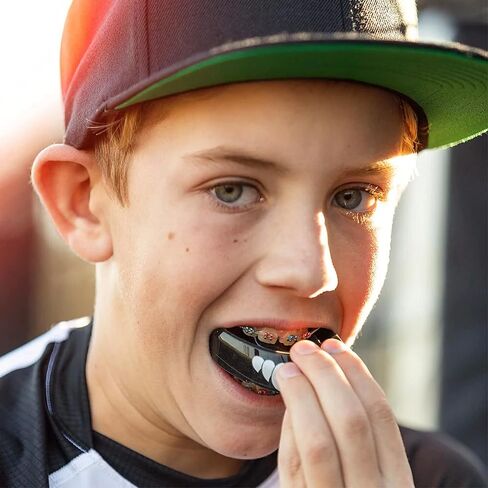 Shock Doctor Double Braces Mouth Guard, Full Protection, Instant Fit, Adult & Youth Sizes in Kuwait