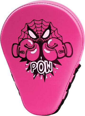 Boxing Mitts and Pads for Kids, Boxing Curved Focus Punching Mitts Kickboxing, Karate, Muay Thai Kick, Sparring, Dojo, Martial Arts Punch Mitts Training Hand Target Pads for Age 3-12 Years (Pink) in Kuwait