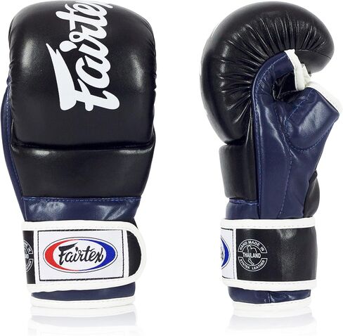 قفازات الملاكمة التايلاندية Fairtex FGV18 Muay Thai للرجال والنساء والأطفال| قفازات MMA للفنون القتالية | مصنوعة من جلد عالي الجودة، قفازات ملاكمة خفيفة الوزن وممتصة للصدمات in Kuwait