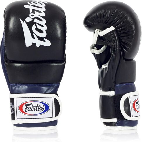 قفازات الملاكمة التايلاندية Fairtex FGV18 Muay Thai للرجال والنساء والأطفال| قفازات MMA للفنون القتالية | مصنوعة من جلد عالي الجودة، قفازات ملاكمة خفيفة الوزن وممتصة للصدمات in Kuwait