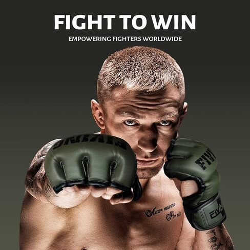 FIVING MMA Gloves for Men & Women,Boxing Gloves for Punching Bag,Sparring,Training,Muay Thai,MMA,Martial Arts Bag Gloves,Kickboxing Gloves with Open Palms in Kuwait