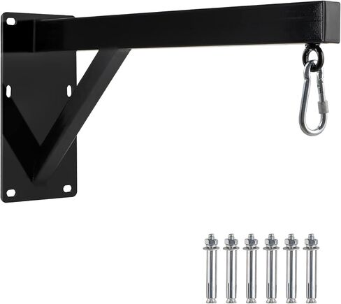 سانبيج حامل كيس ملاكمة يثبت على الحائط، حامل كيس ملاكمة شديد التحمل 24 انش، حامل كيس السرعة لصالة الالعاب الرياضية المنزلية والتمرين في المرآب ومعسكر القتال والملاكمة وتدريب الفنون القتالية المختلطة in Kuwait