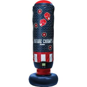 Franklin Sports Electronic Boxing Bag - Future Champs Inflatable MMA Kickboxing Bag - Toy Youth Equipment for Kids + Toddlers - 60" x 22" in Kuwait