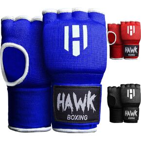 Hawk Padded Inner Gloves Training Gel Elastic Hand Wraps for Boxing Gloves Quick Wraps Men & Women Kickboxing Muay Thai MMA Bandages Fist Knuckle Wrist Wrap Protector Handwraps (Pair) in Kuwait