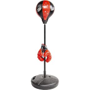 BalanceFrom Punching Bag with Base for Kids 3-10 Easy to Assemble with Boxing Gloves