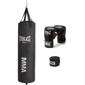 Everlast 70-Pound MMA Heavy-Bag Kit , Black in Kuwait