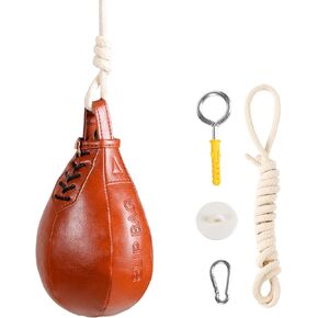 Boxing Slip Bag, UWTHFIT Speed Bag Boxing Dodge Bag Maize Slip Ball for Boxing Reflexes & Reaction Practice, Perfect for Boxing, MMA or Combat Sport Training