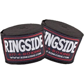 Ringside Junior Standard Cotton Boxing Handwraps, Black, 120" in Saudi Arabia