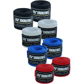 Winning Streak Pro Adult 180 inch Perfect Stretch Boxing Handwraps for Boxing MMA Muaythai Kickboxing for Men and Women- 4 Pairs Pack in Kuwait
