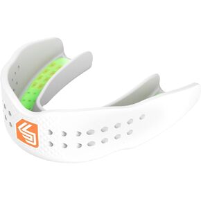 واقي الفم Shock Doctor SuperFit - حزام سهل الارتداء / بدون حمالات - شكل بسيط يناسب كرة السلة والهوكي ولاكروس، وجميع الرياضات in Kuwait