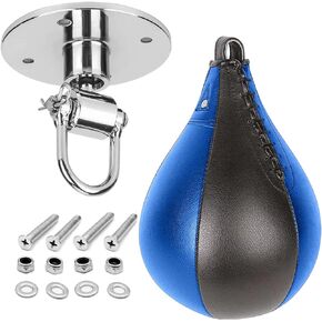 أكياس السرعة Kvittra للملاكمة، مجموعة حقيبة الضرب السريعة MMA مع دوارة معلقة، مضخة هواء، حلقات تسلق، مجموعة حقيبة الضرب دودج لتدريب الملاكمة مع مجموعة دوارة معلقة للتمرين in Kuwait