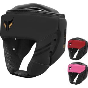 Mytra Fusion Boxing Headgear - Sparring Gear with Adjustable Strap MMA, Muay Thai, Kickboxing, Martial Arts, Karate, Head Gear