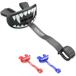 SafeJawz Lip Protector Breathable Mouth Guard with Connected Strap, Adults and Junior with Case for Soccer/Football