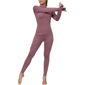 MIER Women’s Long Sleeve Mock Turtleneck Base Layer Lightweight Thermal Compression Running Athletic Workout Top Tee Shirts in Saudi Arabia