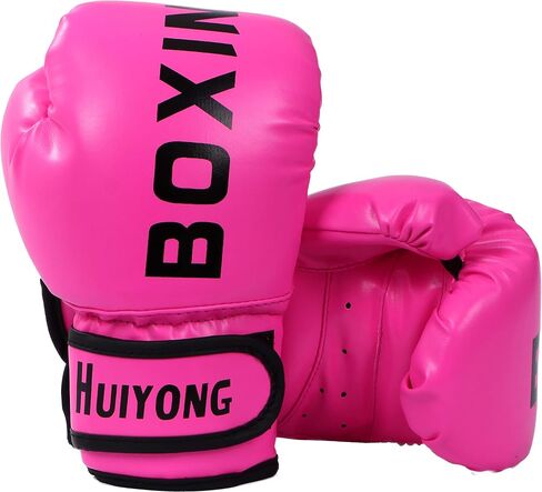 HUINING Kids Boxing Gloves, Kids Training Gloves Punch Mitts MMA Gloves PU Cartoon Sparring Dajn Training Gloves, 4 Oz, for Age 5-12 Years in Saudi Arabia