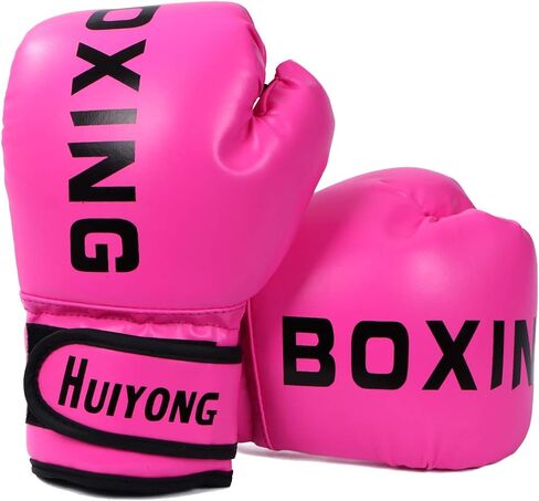 HUINING Kids Boxing Gloves, Kids Training Gloves Punch Mitts MMA Gloves PU Cartoon Sparring Dajn Training Gloves, 4 Oz, for Age 5-12 Years in Saudi Arabia