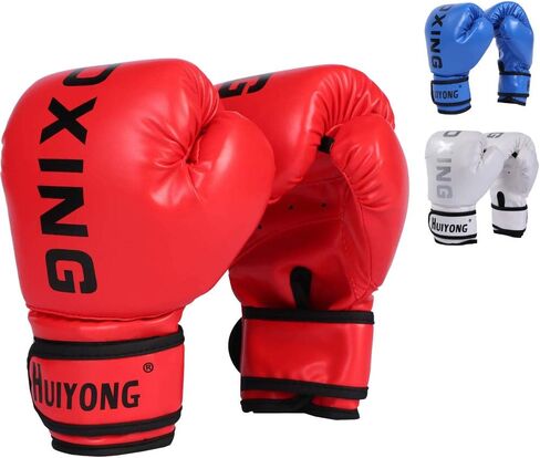 HUINING Kids Boxing Gloves, Kids Training Gloves Punch Mitts MMA Gloves PU Cartoon Sparring Dajn Training Gloves, 4 Oz, for Age 5-12 Years in Saudi Arabia