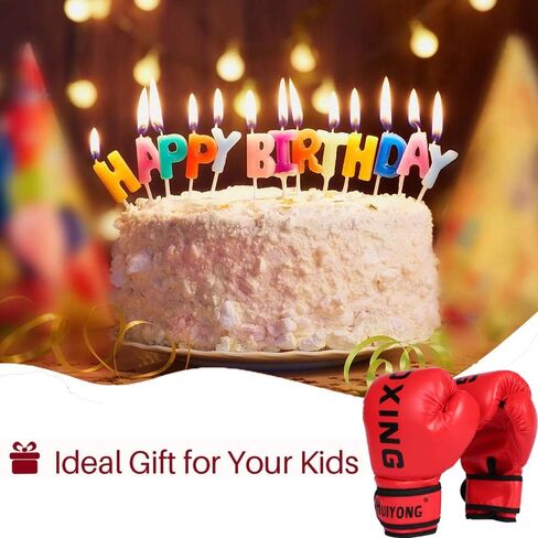 HUINING Kids Boxing Gloves, Kids Training Gloves Punch Mitts MMA Gloves PU Cartoon Sparring Dajn Training Gloves, 4 Oz, for Age 5-12 Years in Saudi Arabia
