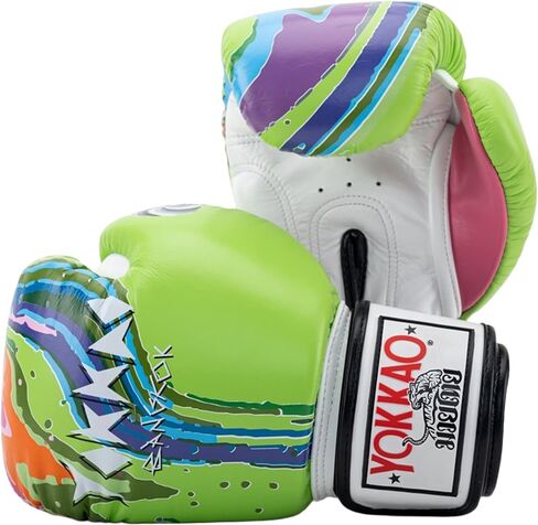 YOKKAO Design Breathable Muay Thai Boxing Glove | Premium Leather Training and Sparring Gloves for Men and Women | Winning Boxing Gloves | Punching Gloves in Saudi Arabia