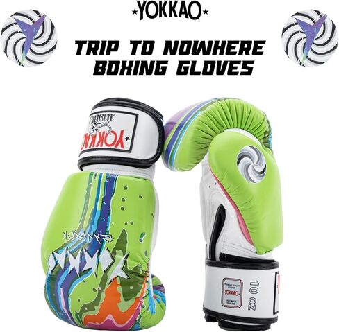 YOKKAO Design Breathable Muay Thai Boxing Glove | Premium Leather Training and Sparring Gloves for Men and Women | Winning Boxing Gloves | Punching Gloves in Saudi Arabia