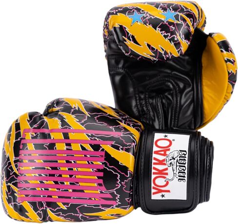YOKKAO Design Breathable Muay Thai Boxing Glove | Premium Leather Training and Sparring Gloves for Men and Women | Winning Boxing Gloves | Punching Gloves in Saudi Arabia
