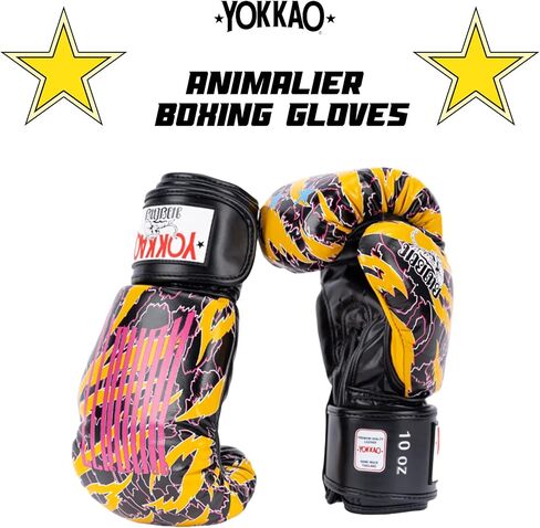 YOKKAO Design Breathable Muay Thai Boxing Glove | Premium Leather Training and Sparring Gloves for Men and Women | Winning Boxing Gloves | Punching Gloves in Saudi Arabia