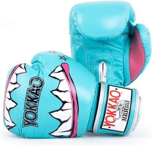 YOKKAO Design Breathable Muay Thai Boxing Glove | Premium Leather Training and Sparring Gloves for Men and Women | Winning Boxing Gloves | Punching Gloves in Saudi Arabia