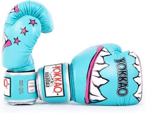YOKKAO Design Breathable Muay Thai Boxing Glove | Premium Leather Training and Sparring Gloves for Men and Women | Winning Boxing Gloves | Punching Gloves in Saudi Arabia
